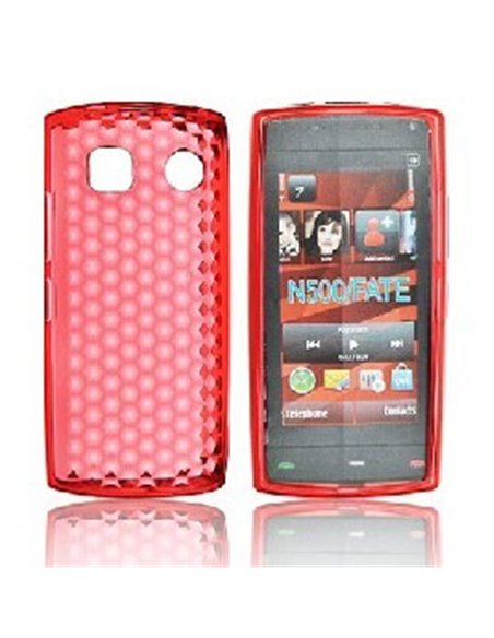 CUSTODIA GEL TPU SILICONE NOKIA 500 COLORE ROSSO