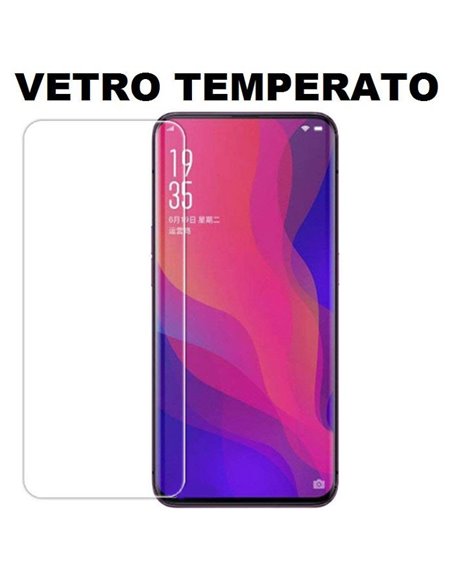 PELLICOLA per OPPO FIND X (6.42') - PROTEGGI DISPLAY VETRO TEMPERATO 0,33mm - ATTENZIONE: Non copre la parte arrotondata!