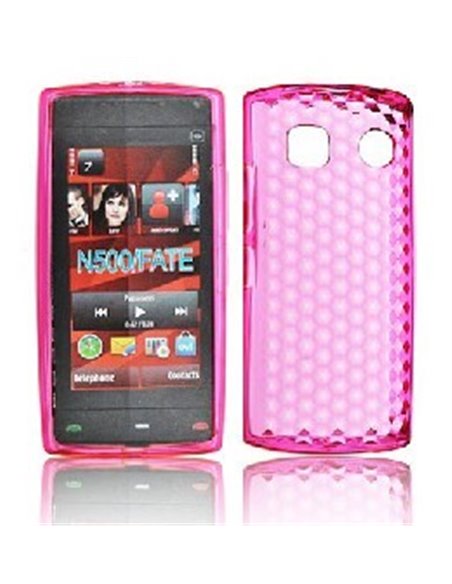 CUSTODIA GEL TPU SILICONE NOKIA 500 COLORE ROSA