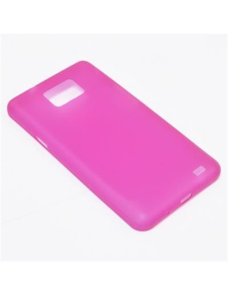 CUSTODIA BACK RIGIDA SLIM DA 0,35mm per SAMSUNG I9100 GALAXY S2, I9105 GALAXY S2 PLUS COLORE ROSA