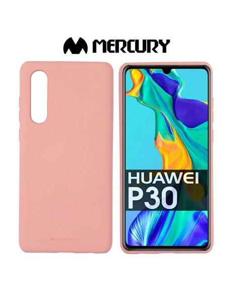 CUSTODIA per HUAWEI P30 IN GEL TPU SILICONE COLORE ROSA ALTA QUALITA' MERCURY SOFT BLISTER