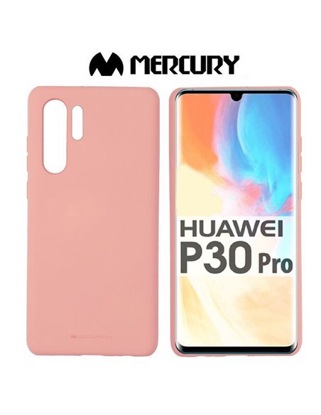 CUSTODIA per HUAWEI P30 PRO, P30 PRO NEW EDITION IN GEL TPU SILICONE COLORE ROSA ALTA QUALITA' MERCURY SOFT BLISTER