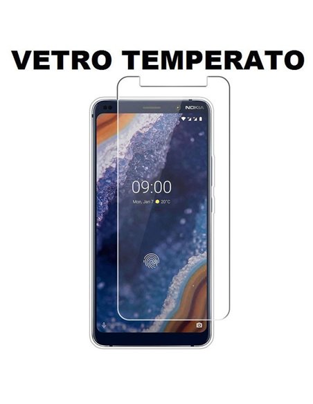 PELLICOLA per NOKIA 9 PUREVIEW - PROTEGGI DISPLAY VETRO TEMPERATO 0,33mm - ATTENZIONE: copre parzialmente la parte frontale!