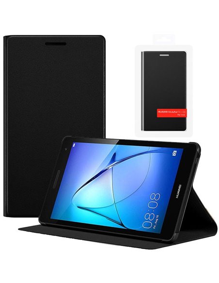 CUSTODIA ORIGINALE per HUAWEI MEDIAPAD T3 7.0 3G - FLIP COVER CON STAND COLORE NERO 51992112 BLISTER