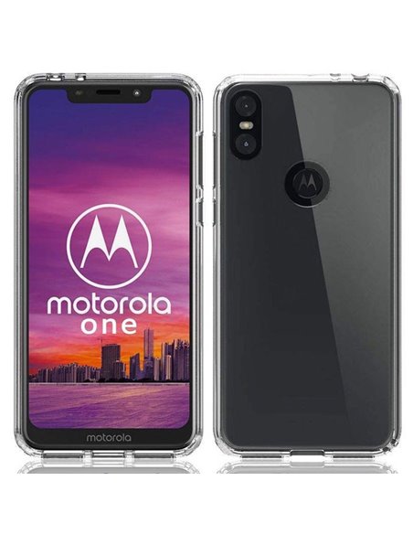 CUSTODIA per MOTOROLA ONE, P30 PLAY IN GEL TPU SILICONE TRASPARENTE