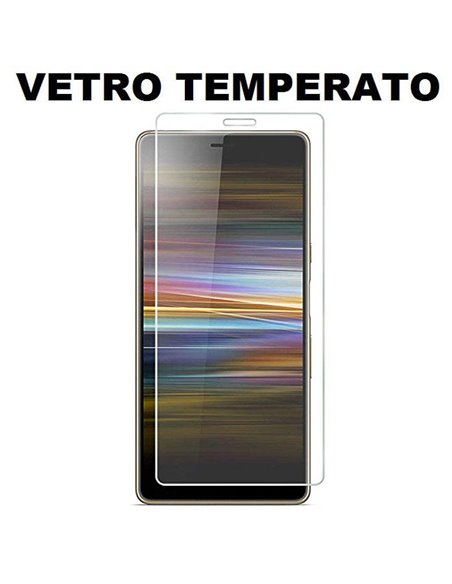 PELLICOLA per SONY XPERIA L3 - PROTEGGI DISPLAY VETRO TEMPERATO 0,33mm - ATTENZIONE: copre parzialmente la parte frontale!