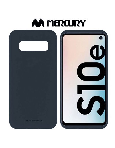 CUSTODIA per SAMSUNG GALAXY S10e (SM-G970) IN GEL TPU SILICONE COLORE BLU SCURO ALTA QUALITA' MERCURY SOFT BLISTER