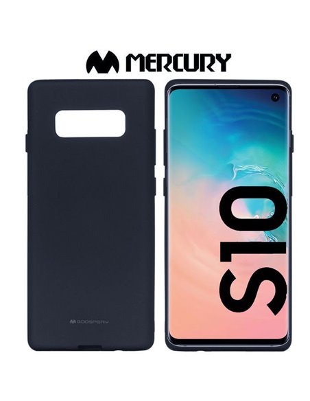 CUSTODIA per SAMSUNG GALAXY S10 (SM-G973) IN GEL TPU SILICONE COLORE BLU SCURO ALTA QUALITA' MERCURY SOFT BLISTER