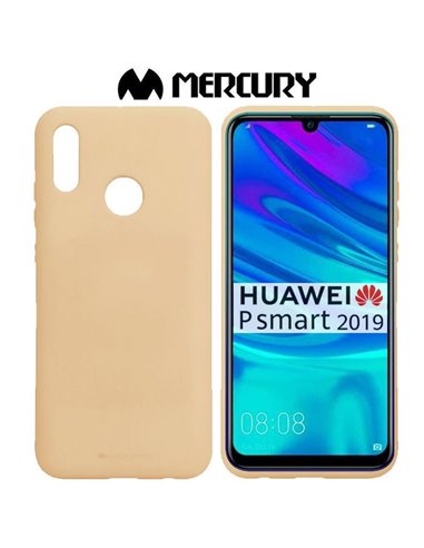 CUSTODIA per HUAWEI P SMART 2019, HONOR 10 LITE IN GEL TPU SILICONE COLORE SABBIA ALTA QUALITA' MERCURY SOFT BLISTER