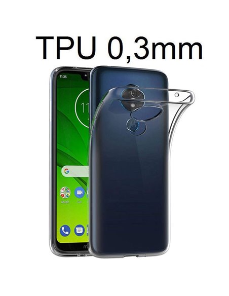 CUSTODIA per MOTOROLA MOTO G7 POWER (XT1955) - IN GEL TPU SILICONE ULTRA SLIM 0,3mm TRASPARENTE