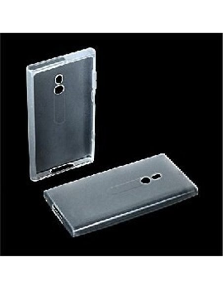 CUSTODIA GEL TPU SILICONE SEMI-RIGIDA per NOKIA LUMIA 800 COLORE BIANCO