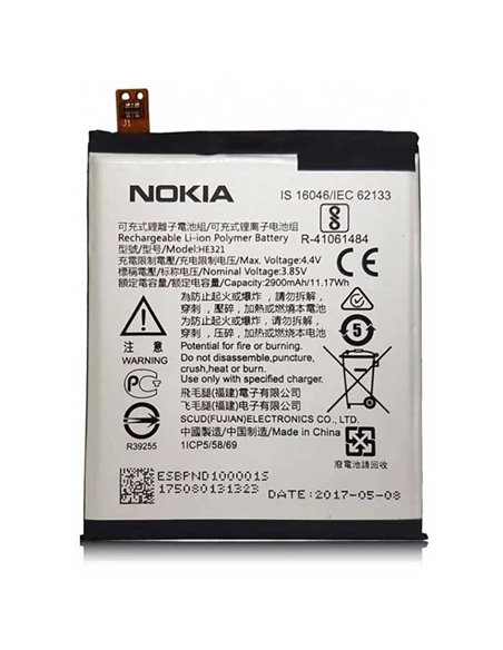 BATTERIA ORIGINALE HE321 per NOKIA 5 - 2900 mAh LI-ION BULK