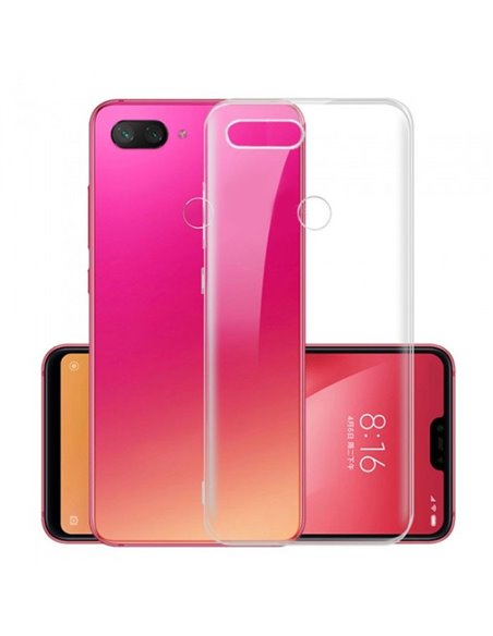 CUSTODIA per XIAOMI MI 8 LITE, MI 8 X, MI 8 YOUTH IN GEL TPU SILICONE TRASPARENTE