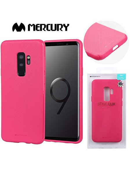 CUSTODIA per SAMSUNG GALAXY S9 PLUS (SM-G965) IN GEL TPU SILICONE COLORE FUCSIA ALTA QUALITA' MERCURY STYLE LUX BLISTER