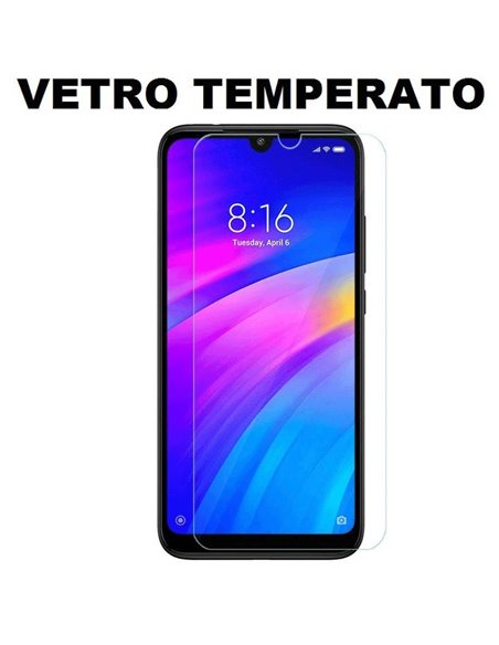 PELLICOLA per XIAOMI REDMI 7, REDMI Y3 - PROTEGGI DISPLAY VETRO TEMPERATO 0,33mm - ATTENZIONE: Non copre la parte arrotondata!