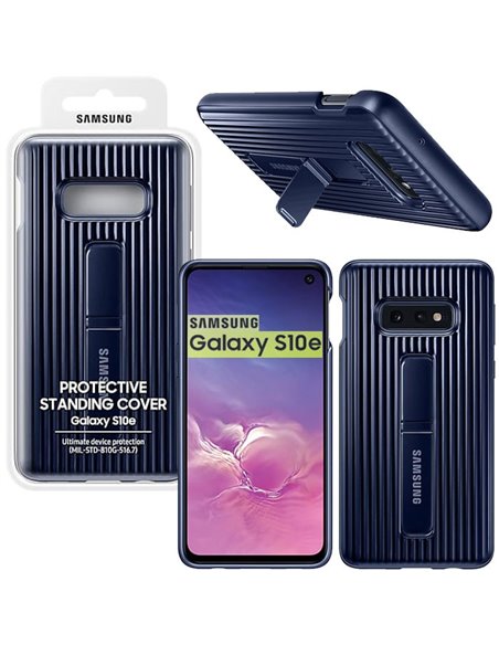 CUSTODIA ORIGINALE per SAMSUNG GALAXY S10e (SM-G970) - PROTECTIVE STANDING COVER COLORE BLU EF-RG970CLEGWW BLISTER