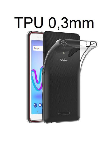 CUSTODIA per WIKO JERRY 3 IN GEL TPU SILICONE ULTRA SLIM 0,3mm TRASPARENTE