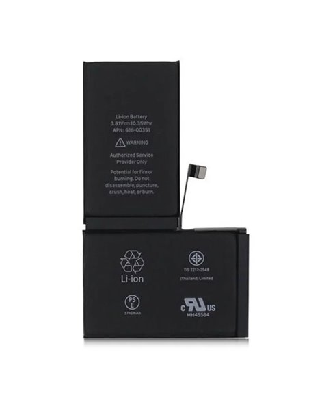 BATTERIA OEM per APPLE IPHONE X (5.8') - APN: 616-00351 - 2716 mAh LI-ION BULK (NO LOGO APPLE)