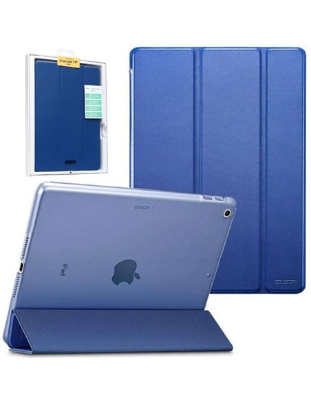 CUSTODIA per APPLE IPAD MINI 2019 (7.9') - FLIP ORIZZONTALE SIMILPELLE CON CHIUSURA MAGNETICA INVISIBILE E STAND COLORE BLU