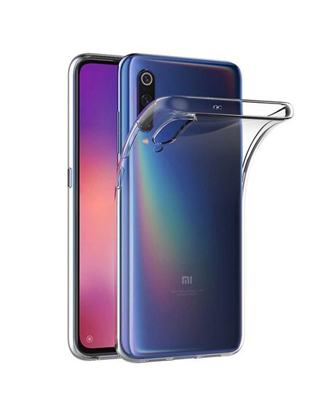 CUSTODIA per XIAOMI MI 9 (6.39') IN GEL TPU SILICONE TRASPARENTE