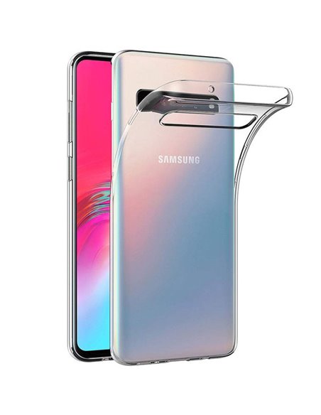 CUSTODIA per SAMSUNG GALAXY S10 5G (SM-G977) IN GEL TPU SILICONE TRASPARENTE