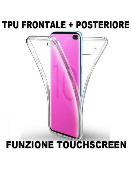 CUSTODIA per SAMSUNG GALAXY S10 PLUS (G975) IN GEL TPU SILICONE FRONTALE + POSTERIORE ULTRA SLIM 0,3mm TRASPARENTE - ATTENZIONE.