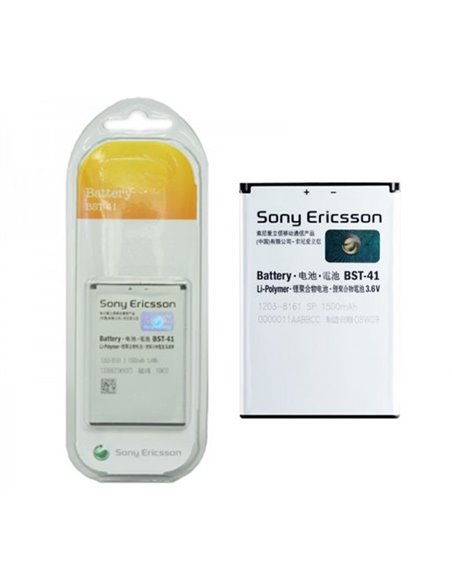 BATTERIA ORIGINALE SONY-ERICSSON BST-41 per XPERIA X1, X2, X10, XPERIA PLAY 1500mAh LI-ION BLISTER