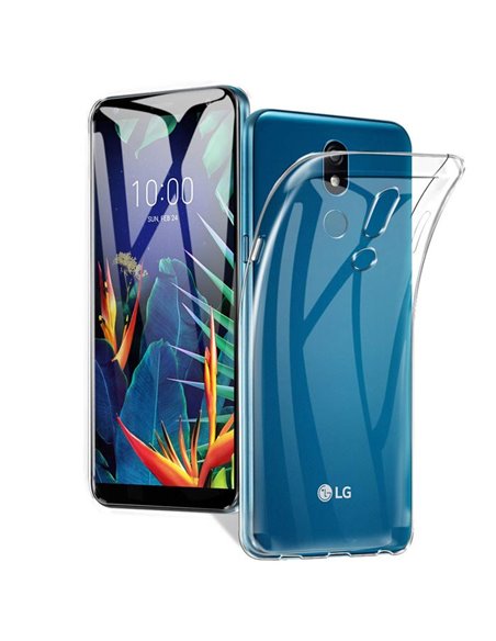 CUSTODIA per LG K40, K40 DUAL SIM, K12+, X4 (2019) IN GEL TPU SILICONE TRASPARENTE