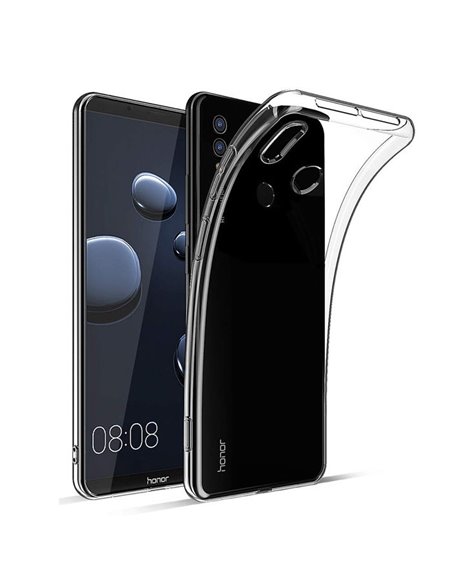 CUSTODIA per HUAWEI HONOR NOTE 10 IN GEL TPU SILICONE TRASPARENTE