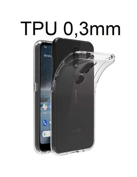 CUSTODIA per NOKIA 4.2 (5.71') IN GEL TPU SILICONE ULTRA SLIM 0,3mm TRASPARENTE