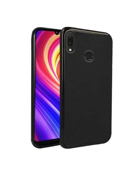 CUSTODIA per XIAOMI REDMI 7, REDMI Y3 IN GEL TPU SILICONE COLORE NERO