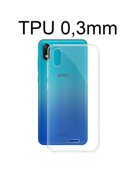 CUSTODIA per WIKO Y60 (5.45') IN GEL TPU SILICONE ULTRA SLIM 0,3mm TRASPARENTE