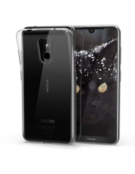 CUSTODIA per NOKIA 3.2 (6.26') IN GEL TPU SILICONE TRASPARENTE