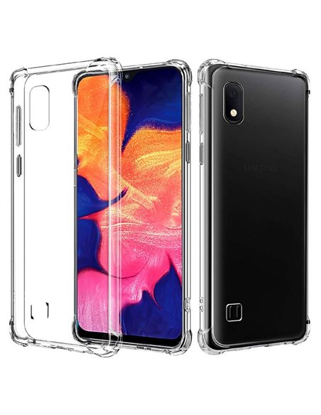 CUSTODIA per SAMSUNG GALAXY A10 (SM-A105) IN GEL TPU SILICONE TRASPARENTE SLIM 0,5mm CON BORDI RINFORZATI ANTI SHOCK