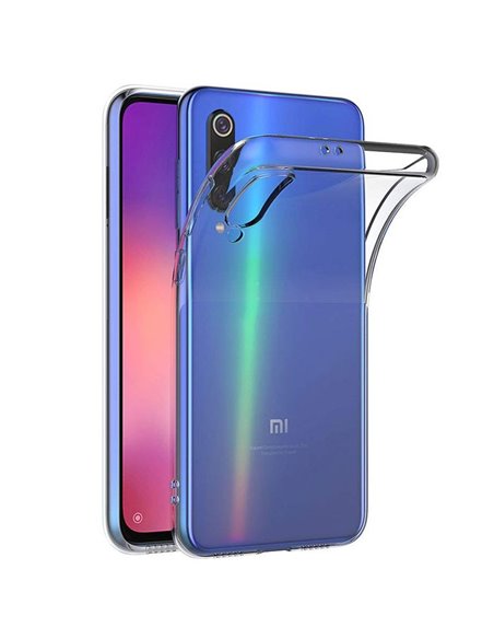 CUSTODIA per XIAOMI MI 9 SE (5.97') IN GEL TPU SILICONE TRASPARENTE