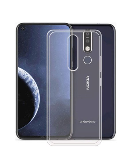 CUSTODIA per NOKIA 8.1 PLUS IN GEL TPU SILICONE TRASPARENTE