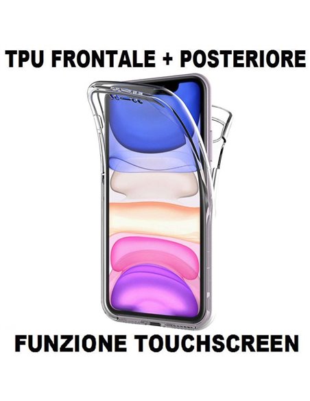 CUSTODIA per APPLE IPHONE 11 (6.1') IN GEL TPU SILICONE FRONTALE + POSTERIORE ULTRA SLIM 0,3mm TRASPARENTE