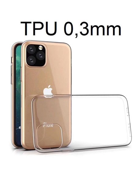 CUSTODIA per APPLE IPHONE 11 PRO (5.8') IN GEL TPU SILICONE ULTRA SLIM 0,3mm TRASPARENTE