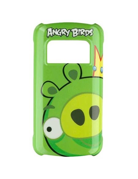 CUSTODIA BACK RIGIDA ORIGINALE CC-5002 per NOKIA C6-01 COLORE VERDE CON FANTASIA ANGRY BIRDS BLISTER