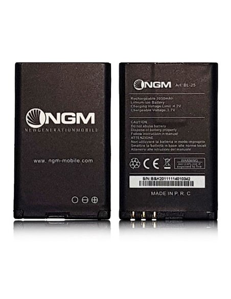 BATTERIA ORIGINALE NGM BL-25 per RAPTOR E STEALTH - 1050 mAh LI-ION BULK