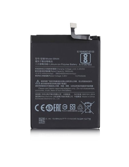 BATTERIA ORIGINALE XIAOMI BN44 per REDMI 5 PLUS, REDMI NOTE 5 - 4000 mAh LI-ION BULK