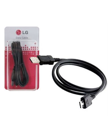 CAVO USB ORIGINALE LG DK-80G SERIE KG800 per GB110, MX800, KG250, U250, U310 - COLORE NERO BLISTER SEGUE COMPATIBILITA'..
