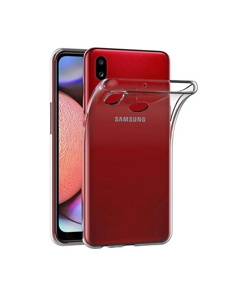 CUSTODIA per SAMSUNG GALAXY A10s (SM-A107) IN GEL TPU SILICONE TRASPARENTE