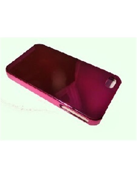 CUSTODIA per APPLE IPHONE 4, IPHONE 4S - BACK RIGIDA CROMATA COLORE ROSA