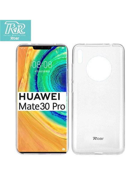 CUSTODIA per HUAWEI MATE 30 PRO, MATE 30 PRO (5G) IN GEL TPU SILICONE TRASPARENTE ALTA QUALITA' ROAR COLORFUL