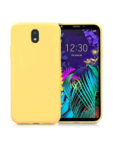 CUSTODIA per LG K30 (2019) IN GEL TPU SILICONE COLORE GIALLO