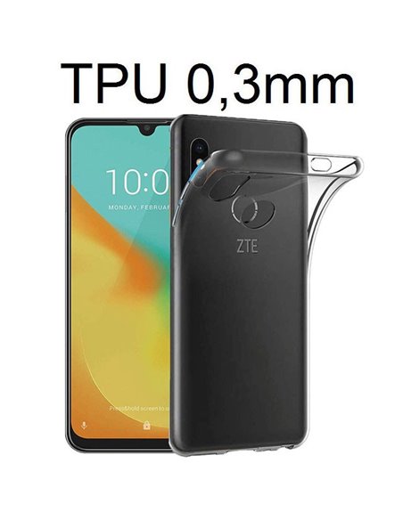 CUSTODIA per ZTE BLADE V10 VITA - IN GEL TPU SILICONE ULTRA SLIM 0,3mm TRASPARENTE