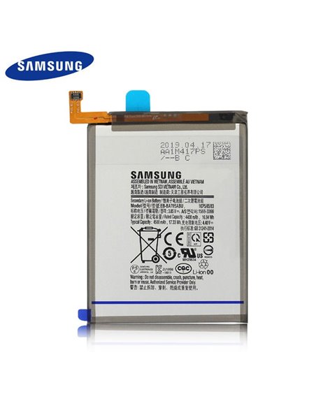 BATTERIA ORIGINALE SAMSUNG EB-BA705ABU per GALAXY A70 (SM-A705) CON FLAT - 4500 mAh LI-ION BULK