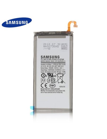 BATTERIA ORIGINALE SAMSUNG EB-BJ805ABE per GALAXY A6 PLUS 2018 (SM-A605) CON FLAT - 3500 mAh LI-ION BULK