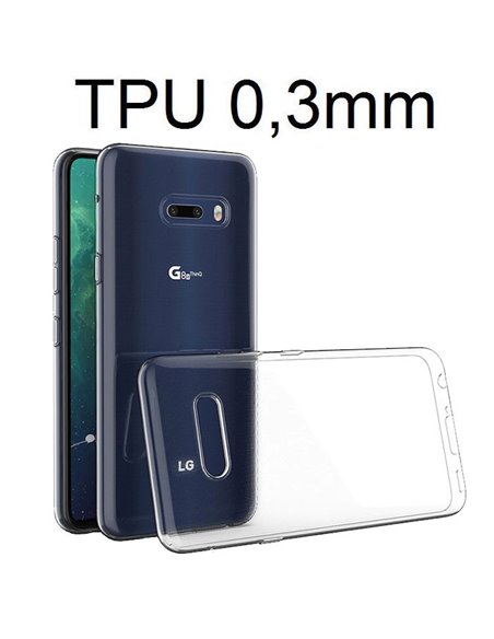 CUSTODIA per LG G8X ThinQ, V50S ThinQ 5G - IN GEL TPU SILICONE ULTRA SLIM TRASPARENTE 0,3mm